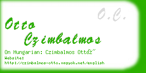 otto czimbalmos business card